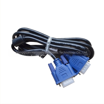 Cablu VGA, 15 pini, cu conductori din cupru, turnat prin injecție, modelul 4+5VGA pentru monitoare LCD și laptopuri