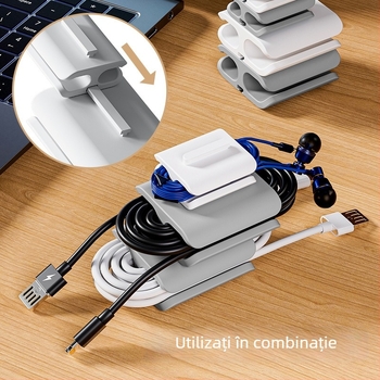 Organizator de cabluri pentru birou – Stil Japonez, Material TPE, Depozitare pe birou (vara 2024)