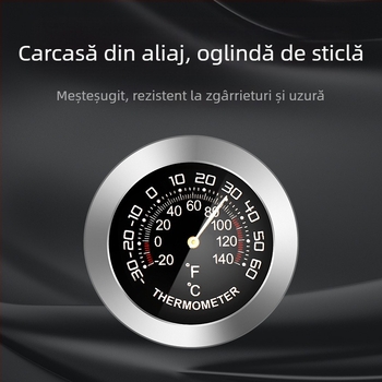 Mini monitor de temperatură și umiditate pentru mașină, cu precizie înaltă, rezistent la umezeală, termometru-higrommetr pentru interior.