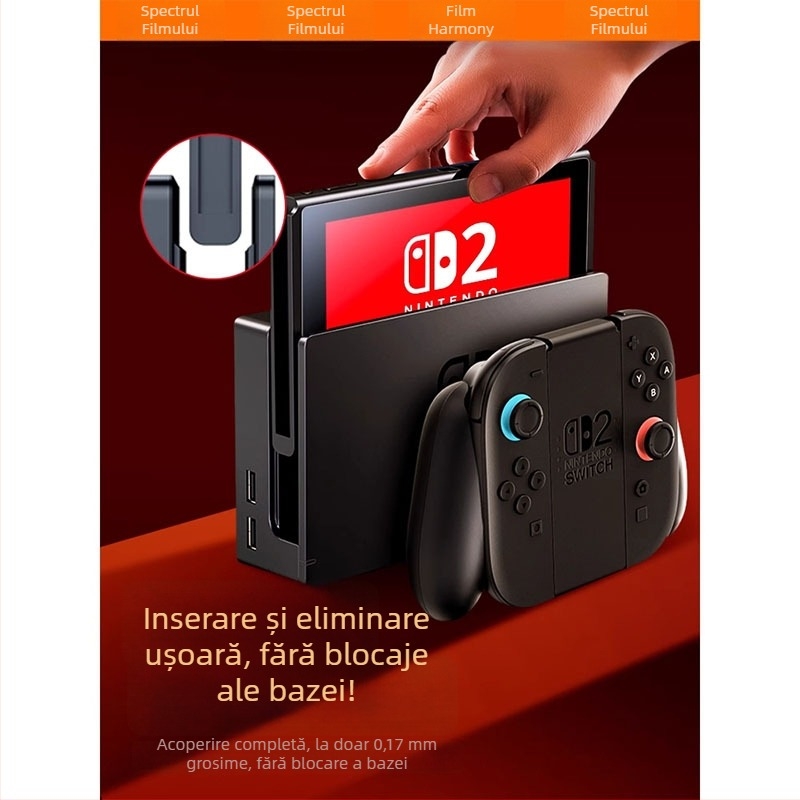 Protecție ecran AR pentru Nintendo Switch OLED/Lite – Film anti-reflexie, 0,16 mm, 96% transmisie, compatibil Switch2