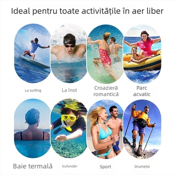 Geantă impermeabilă tip găleată pentru exterior – material plasă PVC, unisex, model solid, pentru relaxare, plajă, rafting, drumeții