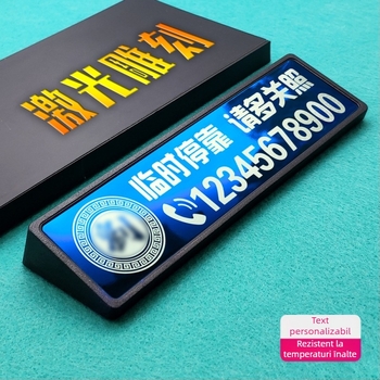 tongo Placă metalică de plasare BF001 cu gravare laser și imprimare logo, procesare personalizabilă