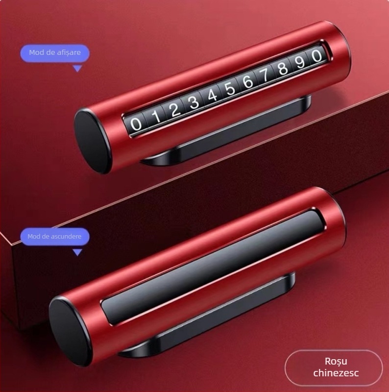 Semn de parcare auto cu rolă, metalic, ascuns, Shenzhen