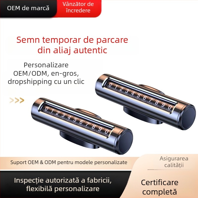 Semn de parcare auto cu rolă, metalic, ascuns, Shenzhen