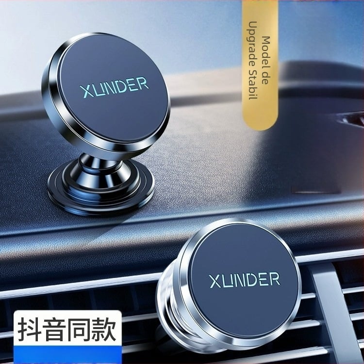 Suport pentru telefon auto - montură cu ventuză magnetică, instalare prin lipire, compatibil cu parbrizul, potrivire universală, navigație în mașină