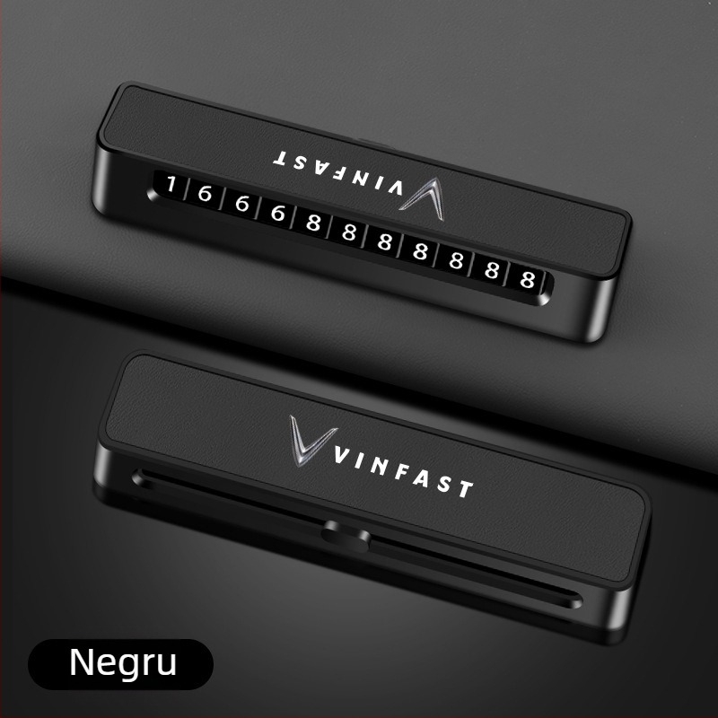 Placă temporară de parcare pentru VINFAST VF8, tip ascuns, modelul 001, Universal, fără logo