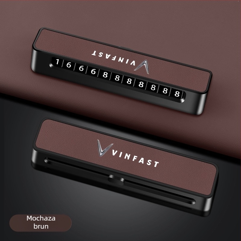 Placă temporară de parcare pentru VINFAST VF8, tip ascuns, modelul 001, Universal, fără logo