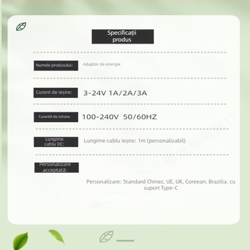 Adaptor de alimentare 5V 2A, compatibil cu routere, camere de supraveghere, set-top box-uri și modemuri optice