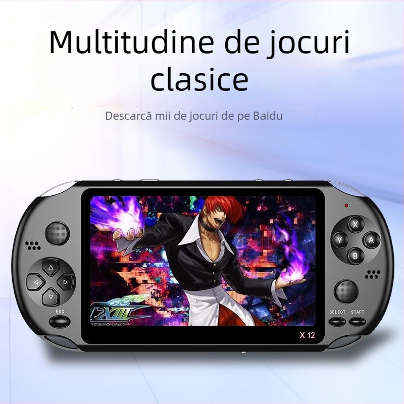 Consolă portabilă de jocuri cu memorie de 8GB, interfețe USB și AV, MP4 player video, pentru un singur jucător