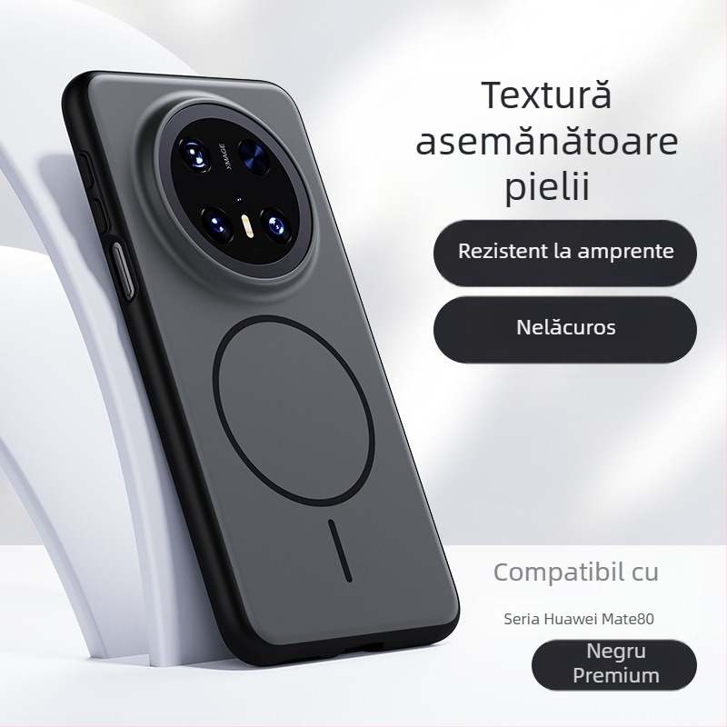Carcasă de protecție Huawei Mate80, seria Fără Frontiere, PC+TPU, textură mată, magnetică minimalistă