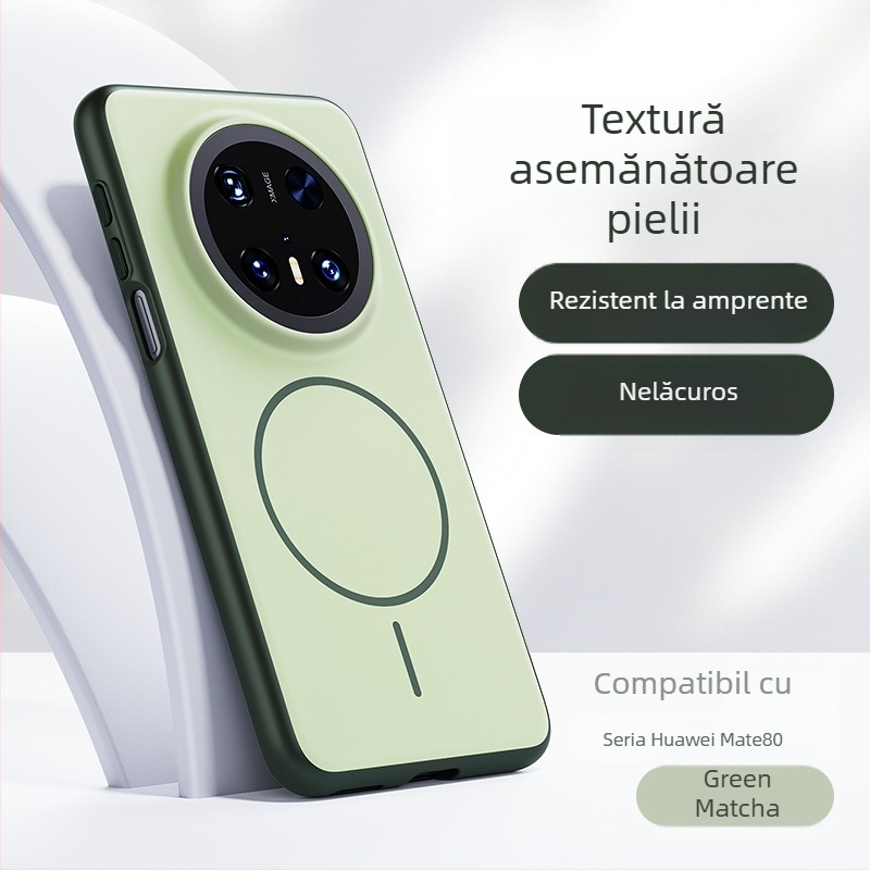 Carcasă de protecție Huawei Mate80, seria Fără Frontiere, PC+TPU, textură mată, magnetică minimalistă