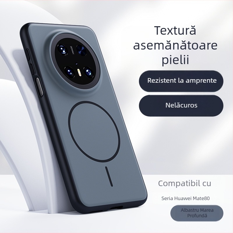 Carcasă de protecție Huawei Mate80, seria Fără Frontiere, PC+TPU, textură mată, magnetică minimalistă