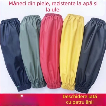 Manșon din piele pentru antebraț - impermeabil și rezistent la ulei, lungit, acoperire PU pentru adulți, unisex, bucătărie