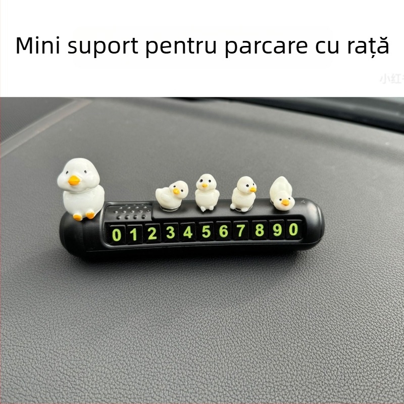 Semn de parcare pentru mașină, design desen animat - Mengya, plastic, model 045, dimensiuni 13×3 cm, personalizabil
