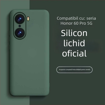 Carcasă pentru HONOR 60 Pro din silicon lichid – rezistentă la uzură, la cădere, la amprente, finisaj cu pulverizare