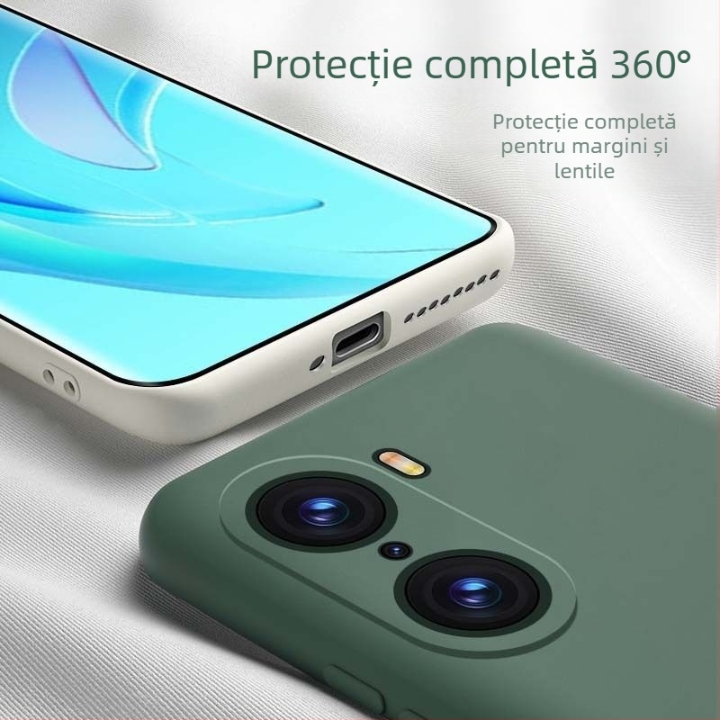 Carcasă pentru HONOR 60 Pro din silicon lichid – rezistentă la uzură, la cădere, la amprente, finisaj cu pulverizare