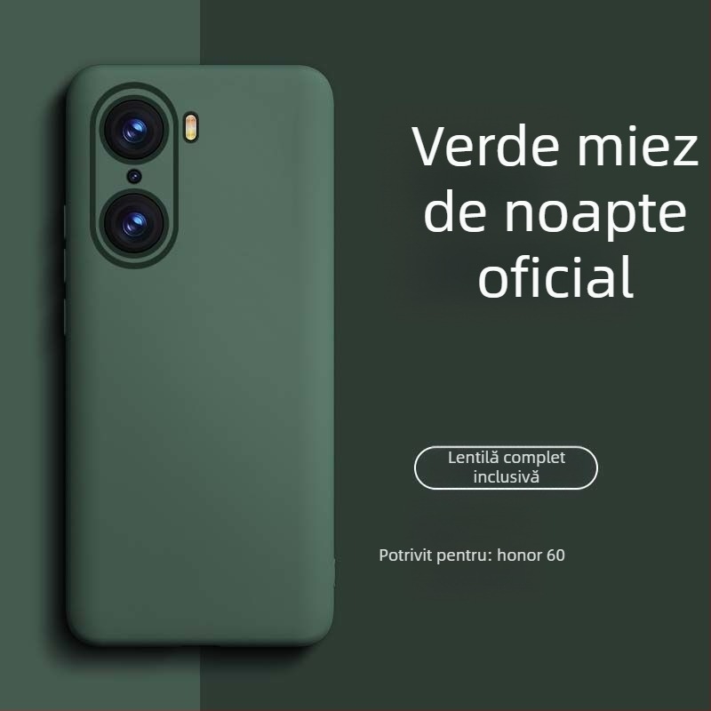 Carcasă pentru HONOR 60 Pro din silicon lichid – rezistentă la uzură, la cădere, la amprente, finisaj cu pulverizare