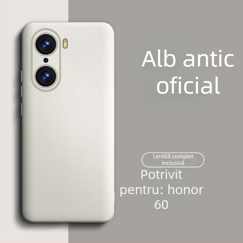 Carcasă pentru HONOR 60 Pro din silicon lichid – rezistentă la uzură, la cădere, la amprente, finisaj cu pulverizare