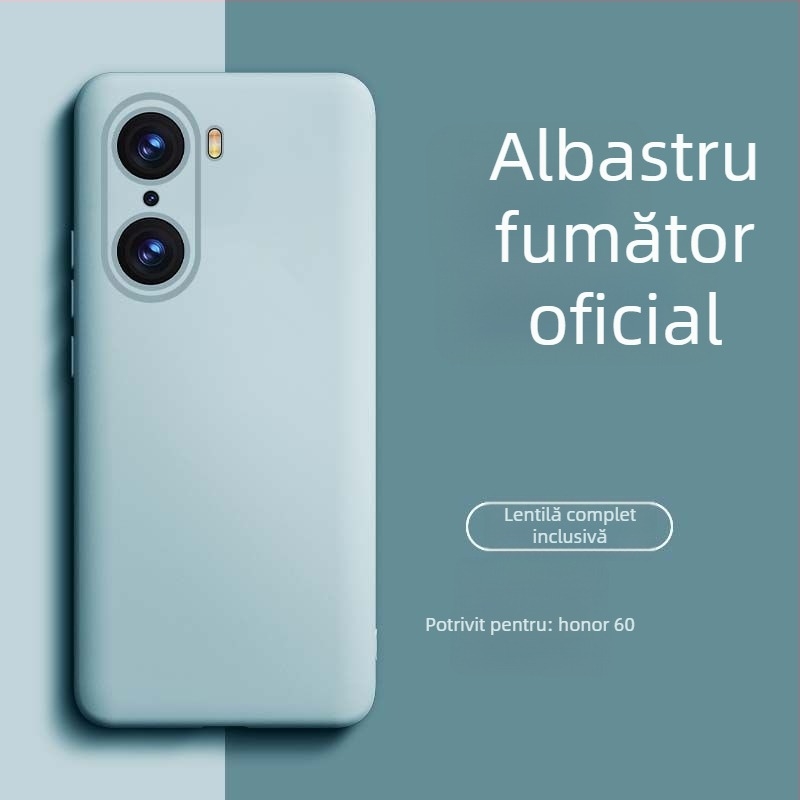 Carcasă pentru HONOR 60 Pro din silicon lichid – rezistentă la uzură, la cădere, la amprente, finisaj cu pulverizare