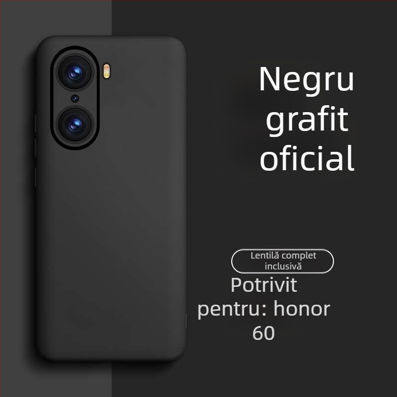 Carcasă pentru HONOR 60 Pro din silicon lichid – rezistentă la uzură, la cădere, la amprente, finisaj cu pulverizare