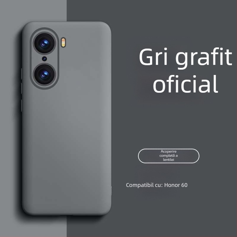 Carcasă pentru HONOR 60 Pro din silicon lichid – rezistentă la uzură, la cădere, la amprente, finisaj cu pulverizare