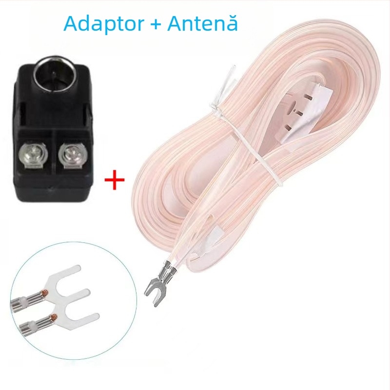 Xinda Ark Antenă FM, Dipol în formă de T, receptor FM digital HD pentru stereo de acasă, acoperire completă