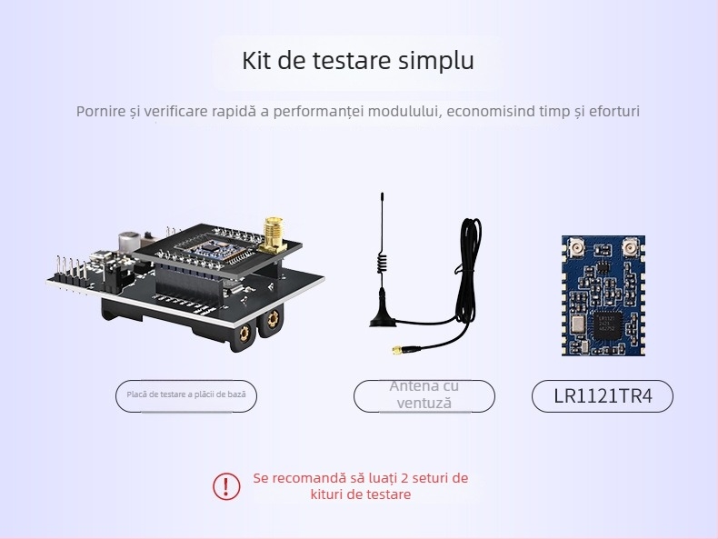 Modul transceiver LoRa LR1121, Dual-band 433MHz/2,4GHz, LoRaWAN IoT, dimensiuni 23×15,8 mm