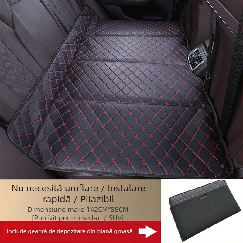 Saltea pentru spatele mașinii — pliabilă, piele artificială, model X0622111546, greutate 3 kg, sarcină maximă 60 kg