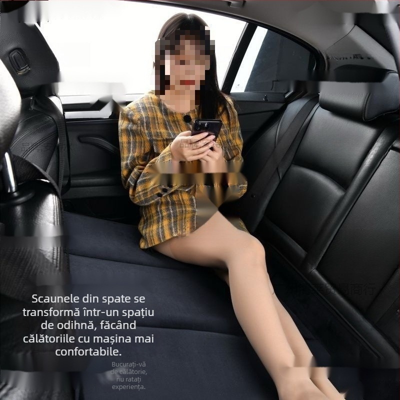 Saltea pliabilă pentru călătorii cu mașina, pentru bancheta din spate — soluție de somn pentru copii, Material: flocking