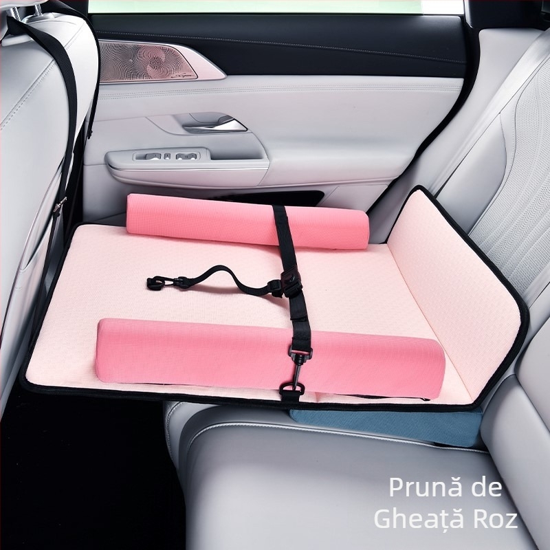 Saltea-auto pentru bebeluși pentru bancheta din spate, fibre din cărbune de bambus, fără umflare, potrivire universală, pentru copii până la 5 ani, greutate maximă 25 kg