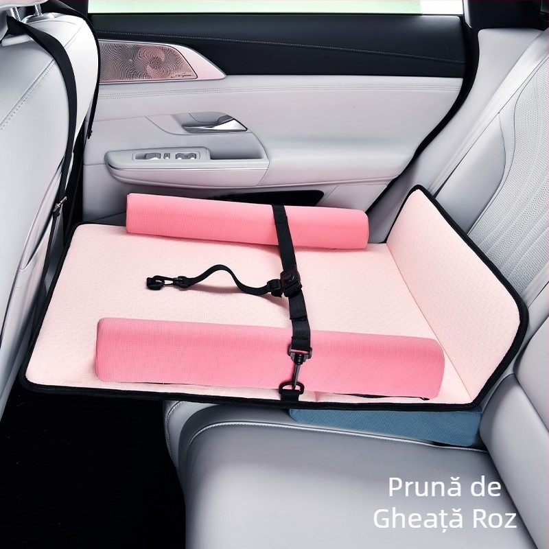 Saltea-auto pentru bebeluși pentru bancheta din spate, fibre din cărbune de bambus, fără umflare, potrivire universală, pentru copii până la 5 ani, greutate maximă 25 kg