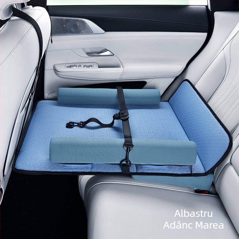 Saltea-auto pentru bebeluși pentru bancheta din spate, fibre din cărbune de bambus, fără umflare, potrivire universală, pentru copii până la 5 ani, greutate maximă 25 kg