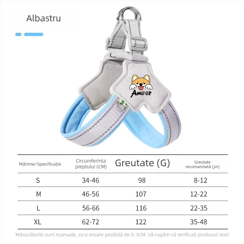 Hamă de piept din nylon pentru câini, Model Sq202506161504, Brand Simple Image, Origine Zhejiang, Pachet de 5 buc.