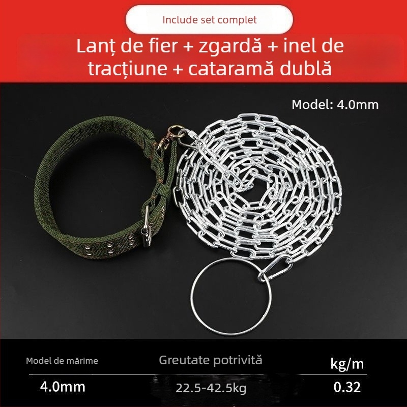 Lanț metalic pentru câine, anti mușcătură, neextensibil, cod produs Yy1615686, lanțuri și frânghii pentru animale de companie
