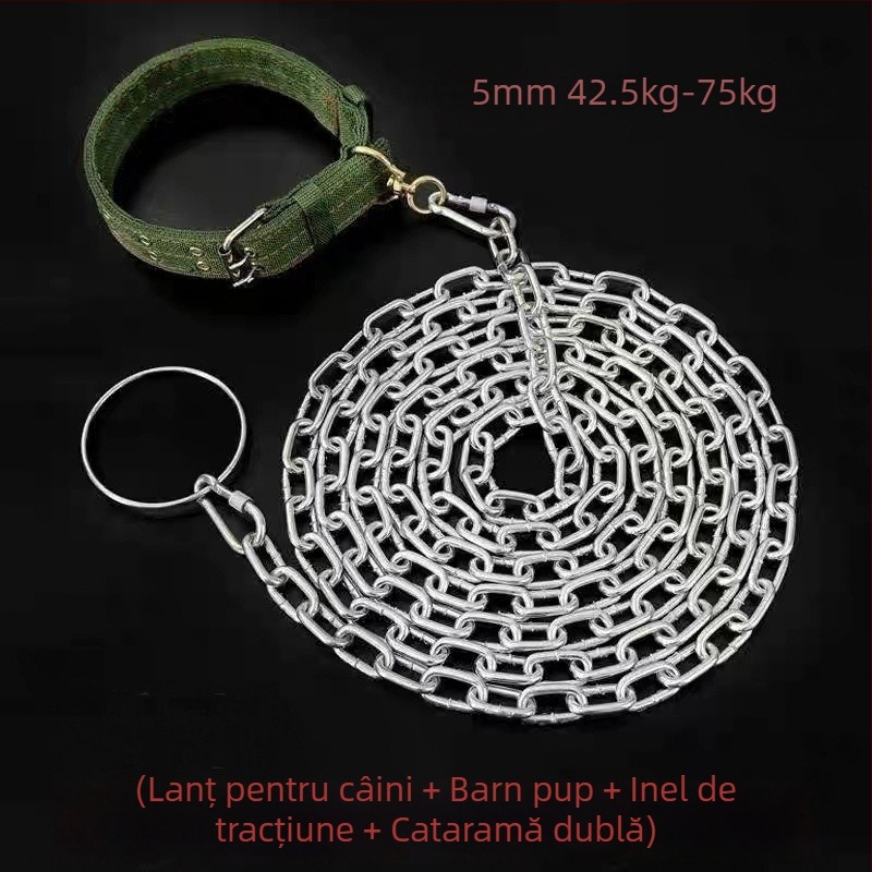 Lanț metalic pentru câine, anti mușcătură, neextensibil, cod produs Yy1615686, lanțuri și frânghii pentru animale de companie