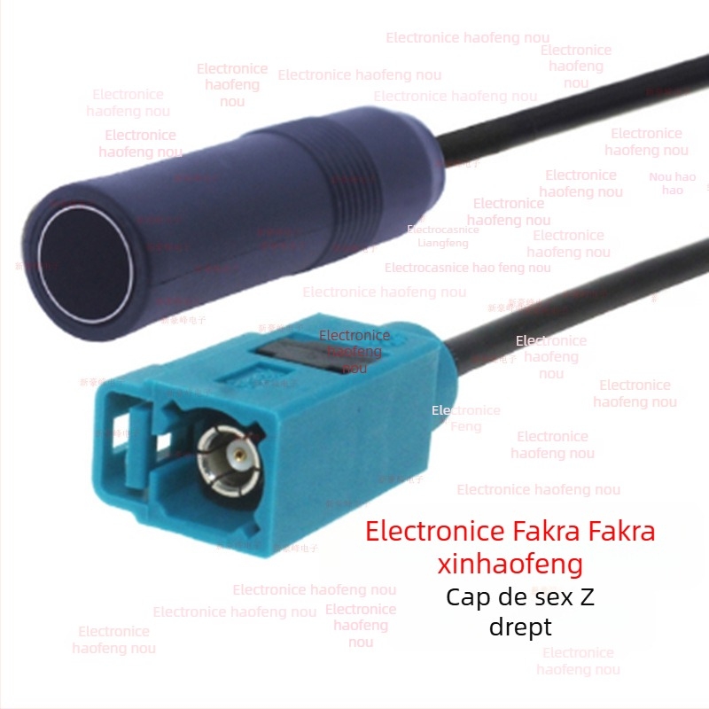Cablu extensie antenă GPS cu conector feminin Fakra Z către mufă auto, cablu RF RG174