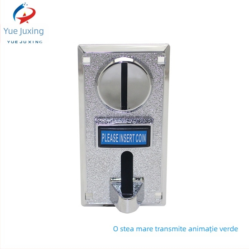 Acceptor de monede pentru automate de vending — valută multiplă, monede străine, interfață 4P, carcasă din plastic, greutate 0,3 kg