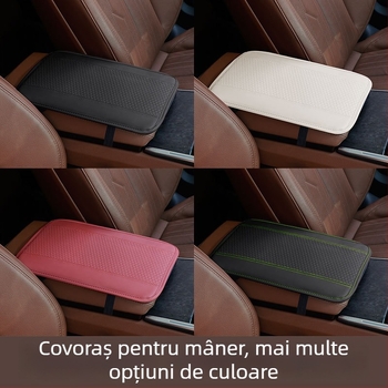 Perna pentru cotieră auto din piele, potrivire universală, personalizabilă
