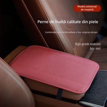 Perna pentru cotieră auto din piele, potrivire universală, personalizabilă