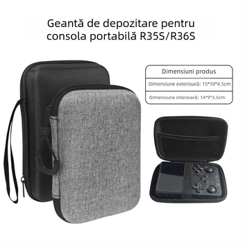 Geantă de stocare pentru consolă portabilă de jocuri R36S/R35S — husă EVA rigidă, cusătură, Hua yaoyang