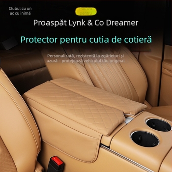 Husă din piele pentru cotiera centrală cu pernă de înălțare pentru Lantu Dreamer