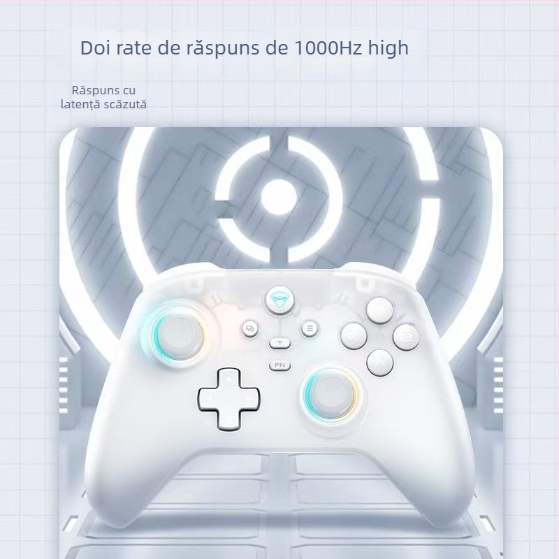 Controler de joc wireless G3V2 cu trei moduri, Bluetooth și USB-C, joystick Hall și declanșatoare pentru PC