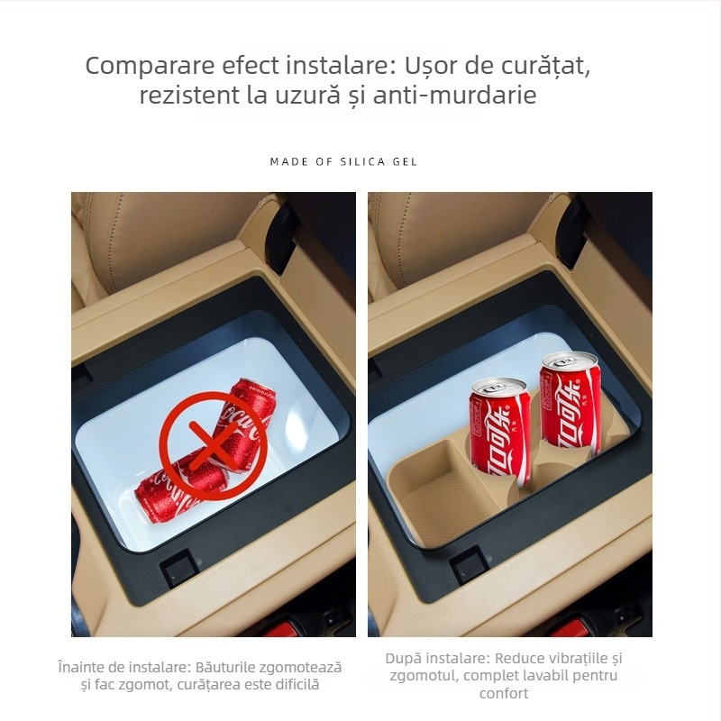 Accesorii interioare din silicon pentru mașină – Model Equation Leopard 8, Brand SNBLO, Material: silicon