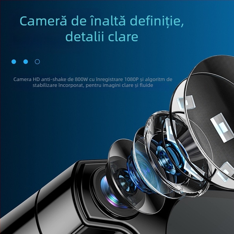 Ochelari inteligenți cu cameră pentru fotografii și videoclipuri HD, recunoaștere AI cu traducere în timp real, control tactil și activare vocală