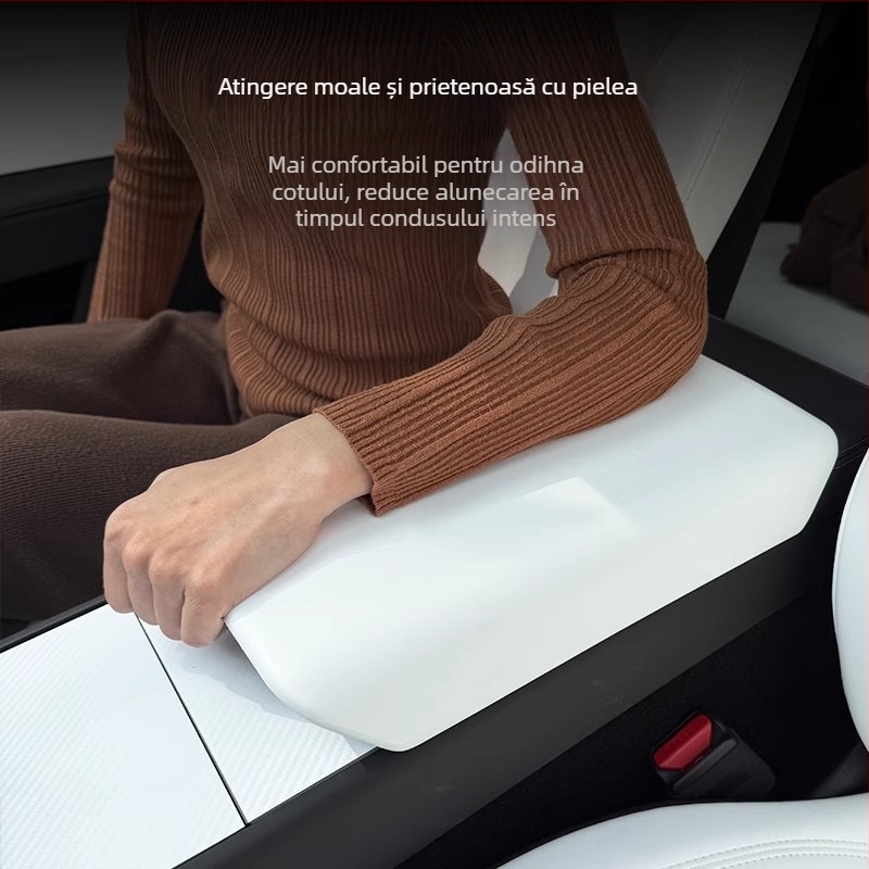 Capac de protecție pentru suportul de cotieră Tesla Model 3/Y – accesorii de decor interior