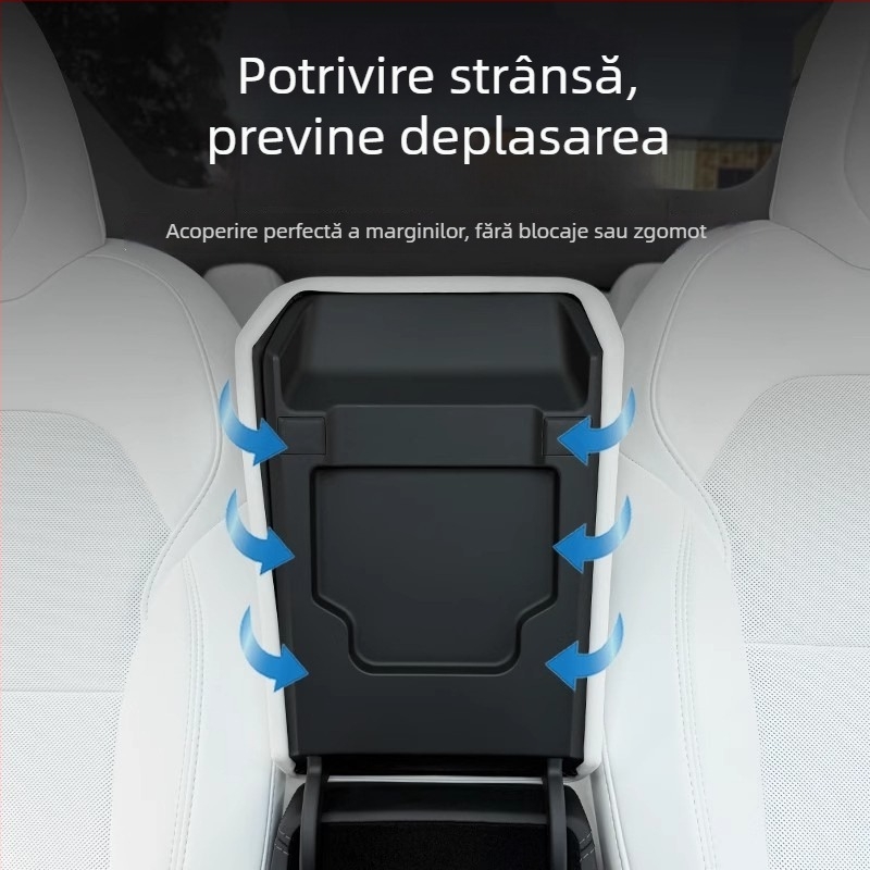 Capac de protecție pentru suportul de cotieră Tesla Model 3/Y – accesorii de decor interior