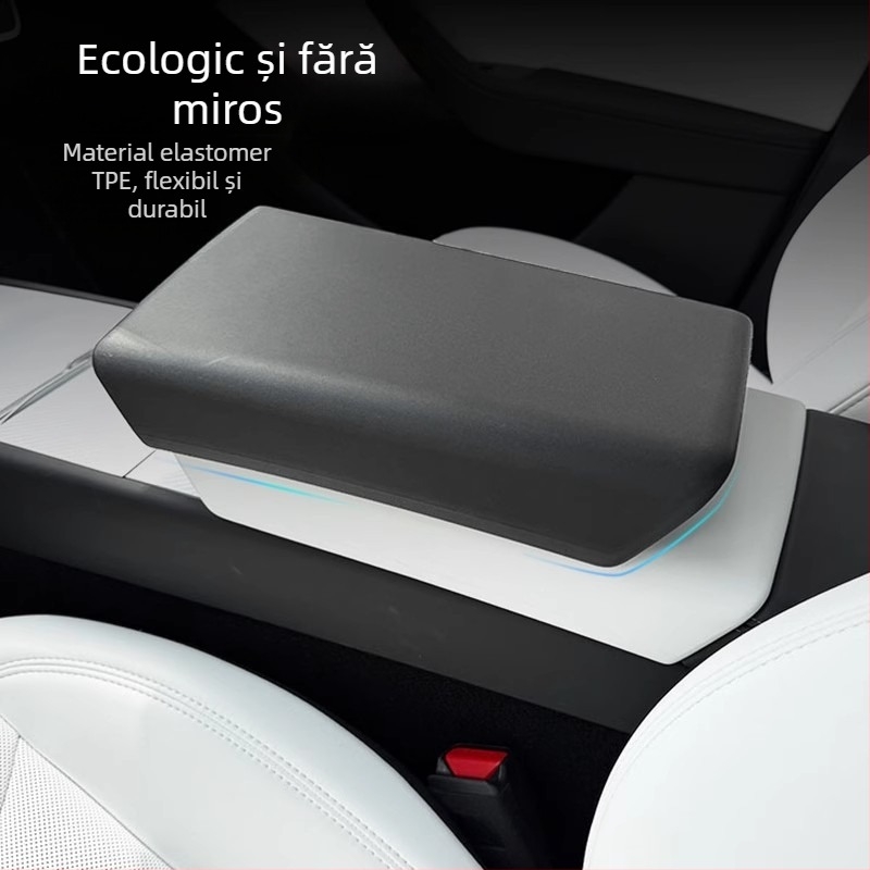 Capac de protecție pentru suportul de cotieră Tesla Model 3/Y – accesorii de decor interior