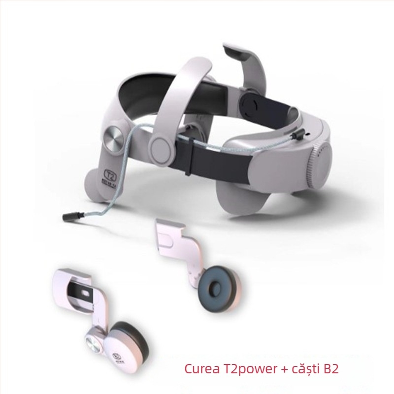 B2 Căști cu transmisie sonoră pentru VR Oculus Quest 2 — purtare pe cap, procesare OEM, greutate 68 g, ambalare: unitate + manual + cutie, lansare 2022.