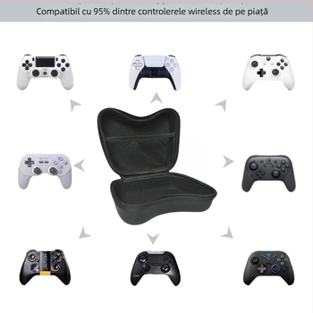 Carcasă universală pentru stocarea controlerelor de joc, material EVA, model B-SBB-100, destinație: stocare console, greutate 0,12 kg, logo imprimat