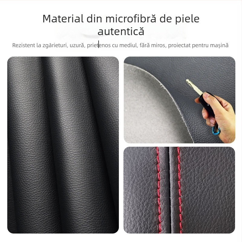 Husa pentru cutia de sub braț a automobilului pentru Volkswagen Tiguan L (2017–2021) — Microfiber Leather; compatibilă cu consola centrală